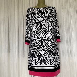Donna Ricco aztec geometric dress